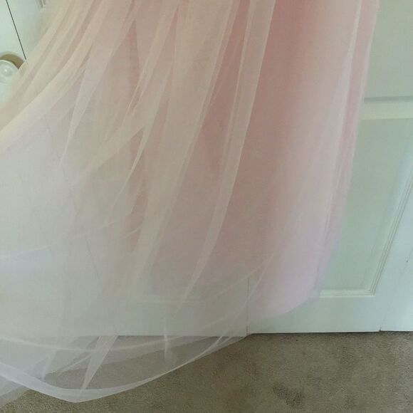 NWT WToo 560 Ice Pink Halter Bridesmaids Formal Dress Read All - Picture 7 of 10